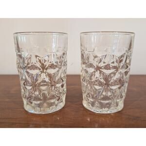Set of 2 Vintage Imperial Glass Mt. Vernon Clear Highball Glasses – 4 5/8” 60s